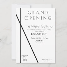 Uitnodiging tot grote opening van hedendaagse gale