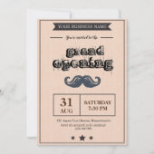 Uitnodiging tot grote opening voor Barber Shop (Voorkant)