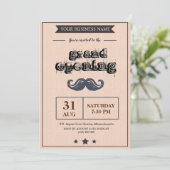 Uitnodiging tot grote opening voor Barber Shop (Staand voorkant)