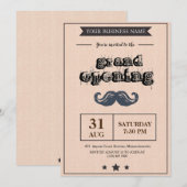 Uitnodiging tot grote opening voor Barber Shop (Voorkant / Achterkant)