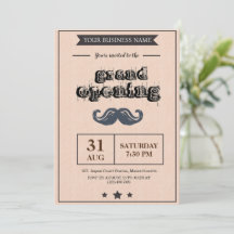 Uitnodiging tot grote opening voor Barber Shop