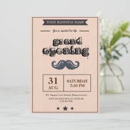 Uitnodiging tot grote opening voor Barber Shop