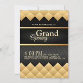 Uitnodiging tot grote opening voor Black and Gold (Voorkant)