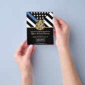 Uitnodiging tot handhaving van de wet op de politi flyer (Hand)