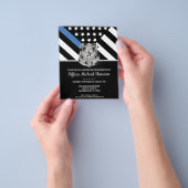 Uitnodiging tot handhaving van de wet op de politi flyer (Hand)