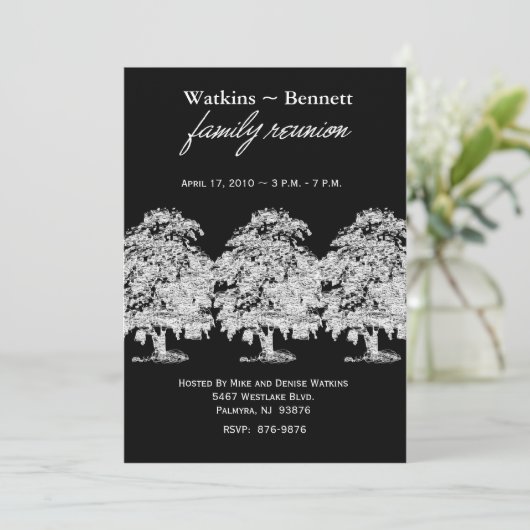 Uitnodiging tot hedendaagse gezinshereniging (Staand voorkant)