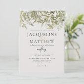 Uitnodiging tot hedendaagse Herfst voor weddenscha (Staand voorkant)