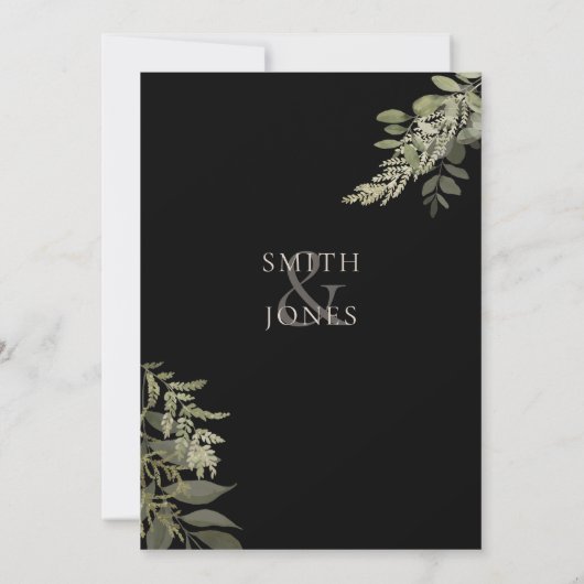 Uitnodiging tot hedendaagse Herfst voor weddenscha (Achterkant)