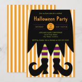 Uitnodiging tot heek van Halloween Party (Voorkant / Achterkant)