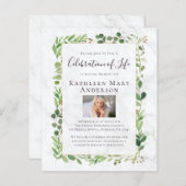 Uitnodiging tot herdenking van de Eucalyptus (Voorkant / Achterkant)