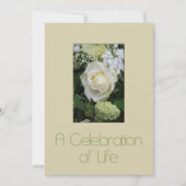 Uitnodiging tot herdenking van de levensdenkdienst (Voorkant)