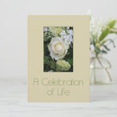 Uitnodiging tot herdenking van de levensdenkdienst (Staand voorkant)