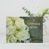 Uitnodiging tot herdenking van de levensdenkdienst (Staand voorkant)