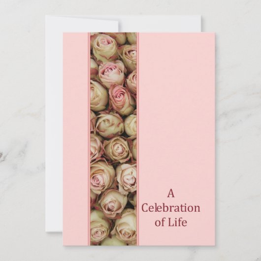 Uitnodiging tot herdenking van de levensdenkdienst (Voorkant)