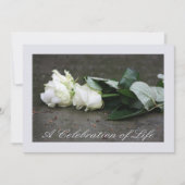 Uitnodiging tot herdenking van de levensdenkdienst (Voorkant)