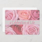 Uitnodiging tot herdenking van de levensdenkdienst (Voorkant / Achterkant)