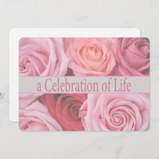 Uitnodiging tot herdenking van de levensdenkdienst (Voorkant / Achterkant)