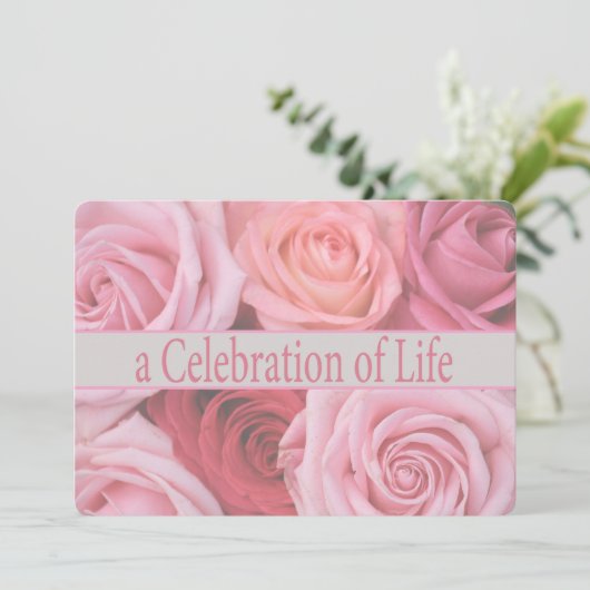 Uitnodiging tot herdenking van de levensdenkdienst (Staand voorkant)