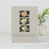 Uitnodiging tot herdenking van de levensdenkdienst (Staand voorkant)