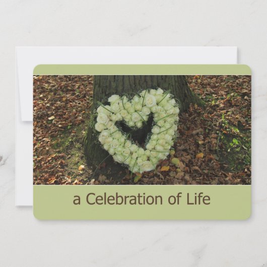 Uitnodiging tot herdenking van de levensdenkdienst (Voorkant)