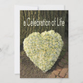 Uitnodiging tot herdenking van de levensdenkdienst (Voorkant)