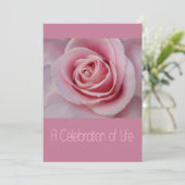 Uitnodiging tot herdenking van de levensdenkdienst (Staand voorkant)