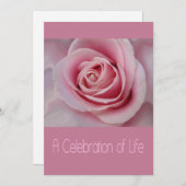 Uitnodiging tot herdenking van de levensdenkdienst (Voorkant / Achterkant)