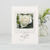 Uitnodiging tot herdenking van de levensdenkdienst (Staand voorkant)