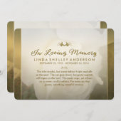 Uitnodiging tot herdenking van de White Golden Roo (Voorkant / Achterkant)