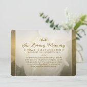 Uitnodiging tot herdenking van de White Golden Roo (Staand voorkant)