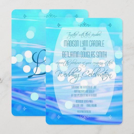 Uitnodiging tot herdenking van hedendaagse blauwe  (Voorkant / Achterkant)