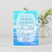 Uitnodiging tot herdenking van hedendaagse blauwe  (Staand voorkant)