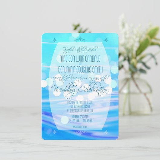 Uitnodiging tot herdenking van hedendaagse blauwe (Staand voorkant)