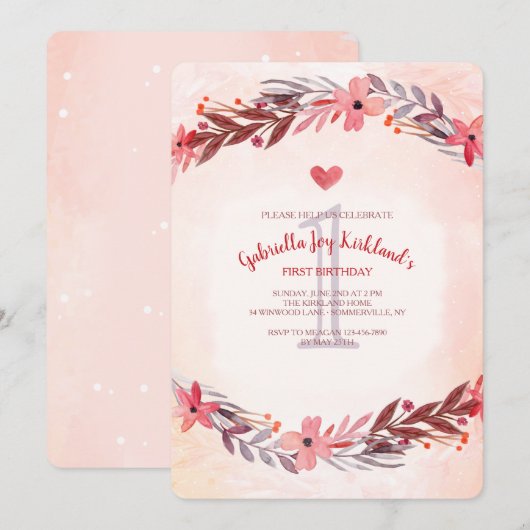 Uitnodiging tot herdenking van zoete zalm (Voorkant / Achterkant)