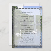 Uitnodiging tot herdenking, zwanen en fonteinen (Achterkant)