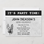 Uitnodiging tot herdershond (Achterkant)