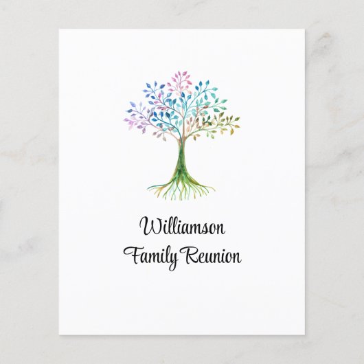 Uitnodiging tot hereniging budgetfamilie (Achterkant)