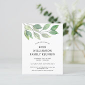 Uitnodiging tot hereniging budgetfamilie (Staand voorkant)