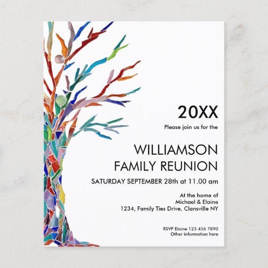 Uitnodiging tot hereniging budgetfamilie (Voorkant)