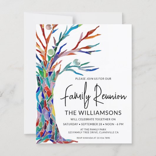 Uitnodiging tot hereniging budgetfamilie (Voorkant)