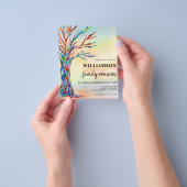 Uitnodiging tot hereniging budgetfamilie flyer (Hand)