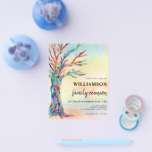 Uitnodiging tot hereniging budgetfamilie flyer (Enkel)