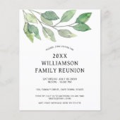 Uitnodiging tot hereniging budgetfamilie flyer (Voorkant)