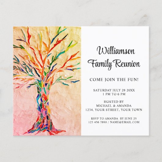 Uitnodiging tot hereniging budgettair reustige fam (Voorkant)