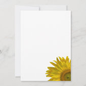 Uitnodiging tot hereniging met geel zonnebloem (Achterkant)