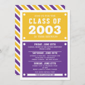 Uitnodiging tot hereniging op school | Réunion (Voorkant / Achterkant)