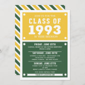 Uitnodiging tot hereniging op school | Réunion (Voorkant / Achterkant)