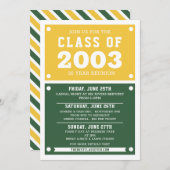 Uitnodiging tot hereniging op school | Réunion (Voorkant / Achterkant)