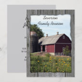 Uitnodiging tot hereniging Rode Barn (Voorkant / Achterkant)