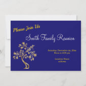 Uitnodiging tot hereniging van blauwe familie (Voorkant)